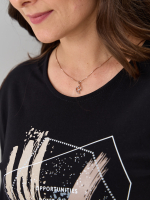 Лонгслив ЛНкл-081/черный-п