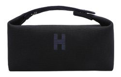 HERMES Bride a Brac Canvas Lunch Bag, Canvas Bag, Storage Bag, X Toiletry Bag Small Unisex Black/Midnight Blue