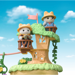 Sylvanian Families - Остров с водопадом Secret Forest + фигурка собачки хаски 5761