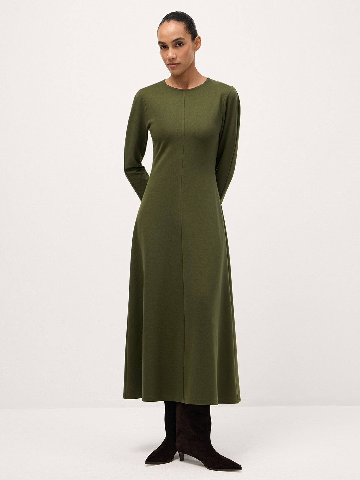 Базовое платье из джерси rich olive