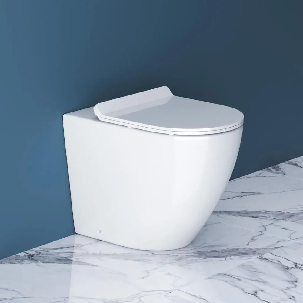 Унитаз безободковый приставной BelBagno SFERA-R BB2141CBR