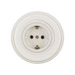 Рамка 1 постовая, керамика, цвет белый BF2-610-01