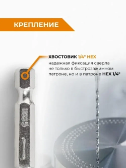 Сверло по металлу с шестигранным хвостовиком 4 мм RAGE by VIRA