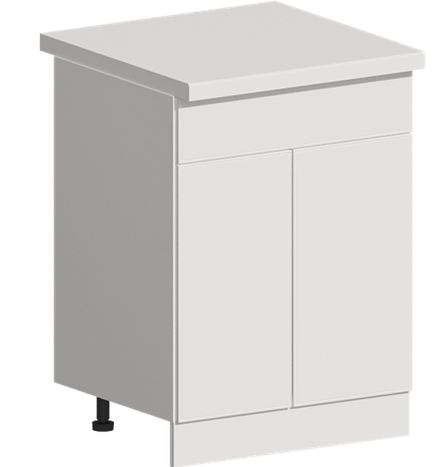 Кухня Модуль ШН1Я 601 Графит / Белый Софт