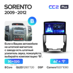 Teyes CC2 Plus 9"для KIA Sorento 2 2009-2012