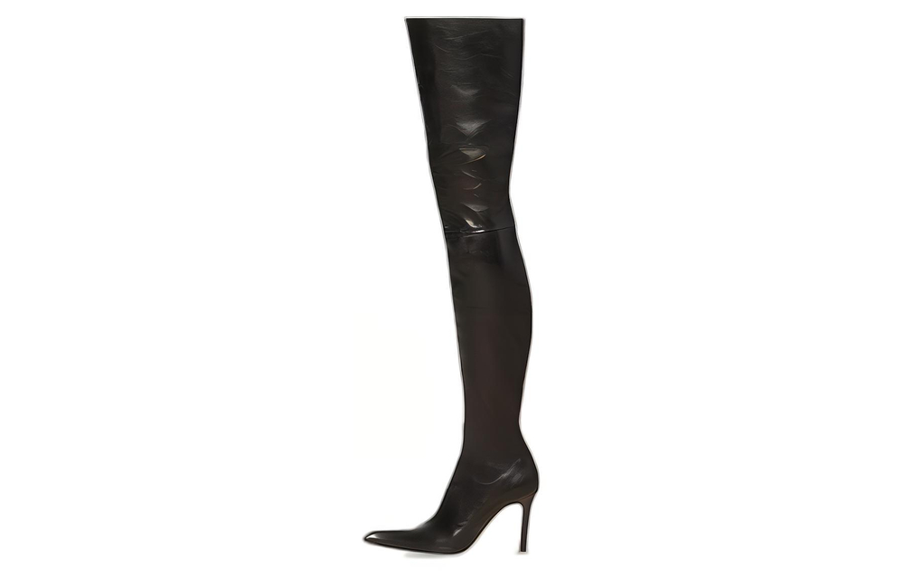 Balenciaga Odeon 100mm Over-the-knee Leather Boots