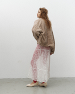 Faux Fur Jacket Beige