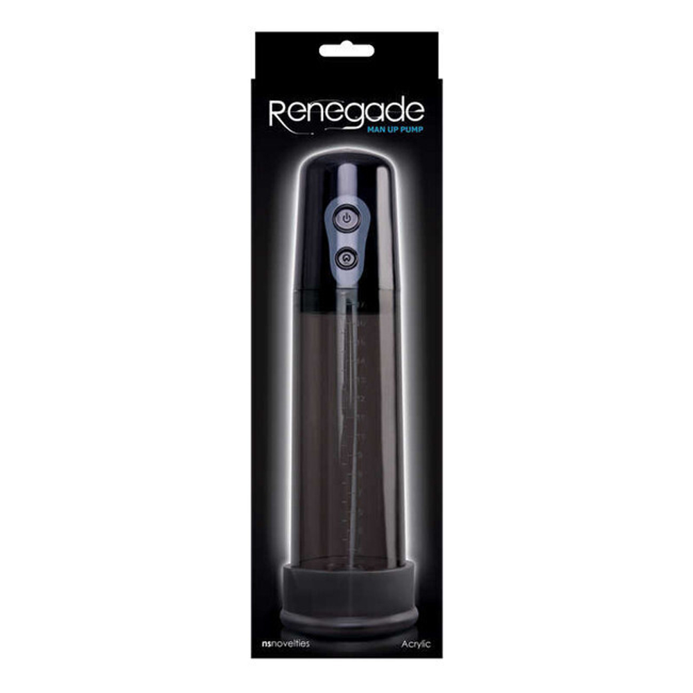 Автоматическая вакуумная помпа Renegade Man Up Pump Black (Цвет: черный)