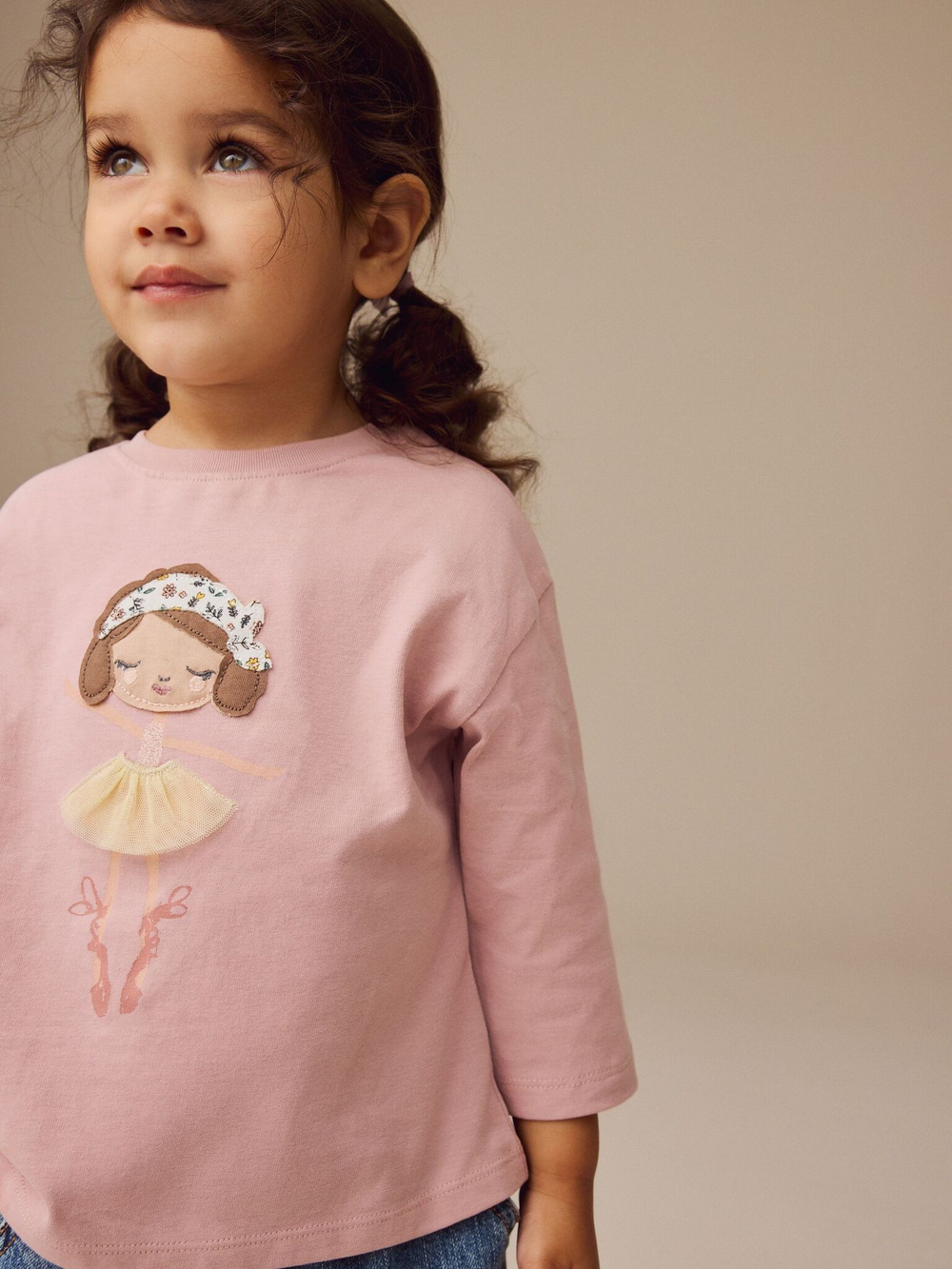 Лонгслив для девочки Next E44-976, Розовый