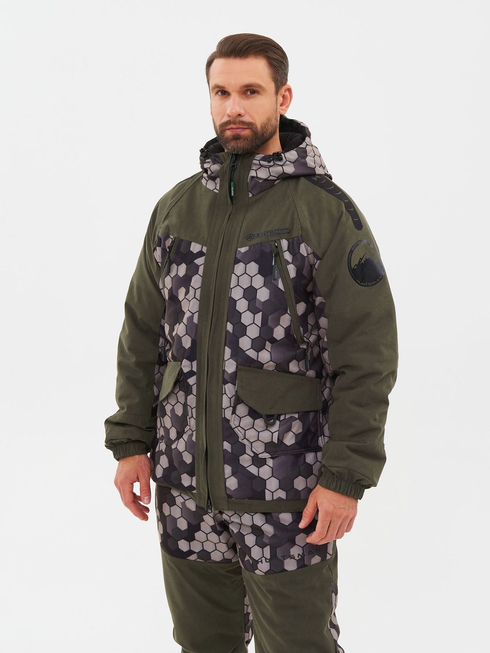 Костюм демисезонный Горка-Люкс ткань Исландия/Алова цвет Хаки/КМФ 002