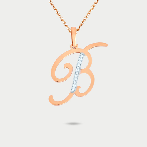 Золотая подвеска с буквой "В"