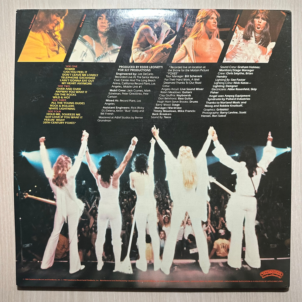 Angel- Live Without A Net 2LP (США 1980г.)