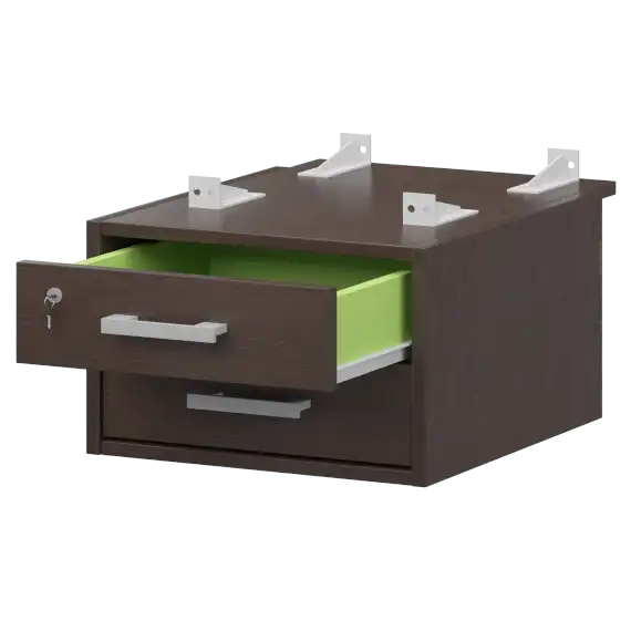 Тумба подвесная для столов на м/каркасе гл.730 мм АМТ2-02М.73  432x546x296 Арго-М