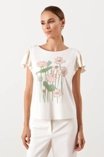 23026 Джемпер женский (молочный)