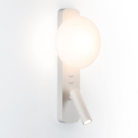 7049/5WL HIGHTECH ODL25 409 металл/акрил белый Настенный светильник IP20 LED 1*5W + 1*3W ALBERGO