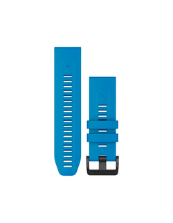 Ремешок силиконовый 26 мм для Garmin Fenix 7x Premium быстросъемный QuickFit (Голубой)