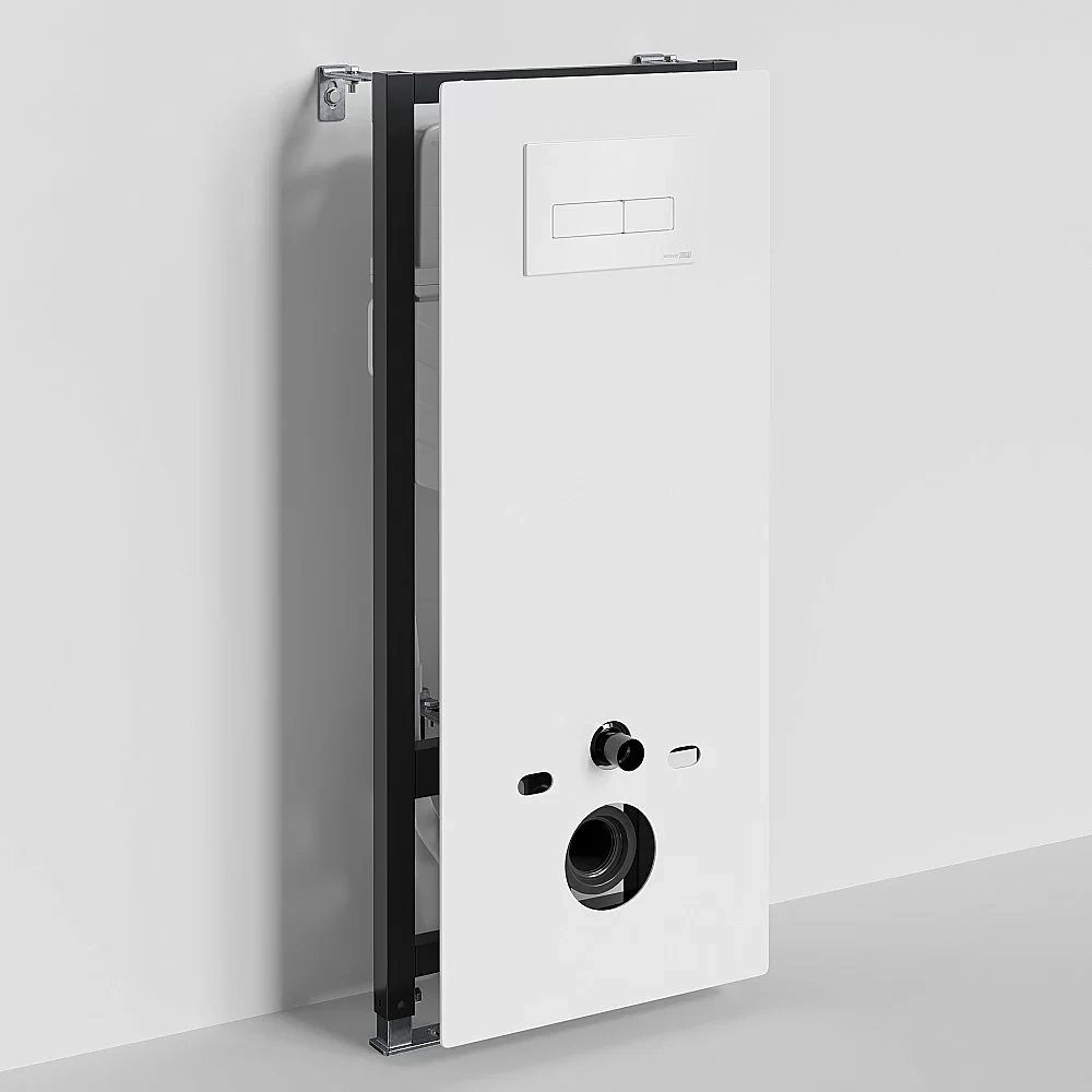 Инсталляция для унитаза WasserKraft Abens 20TLT.010.ME.WH.WH03 белая панель/кнопка белая глянцевая
