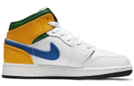 Jordan 1 Mid GS White Court Purple Teal