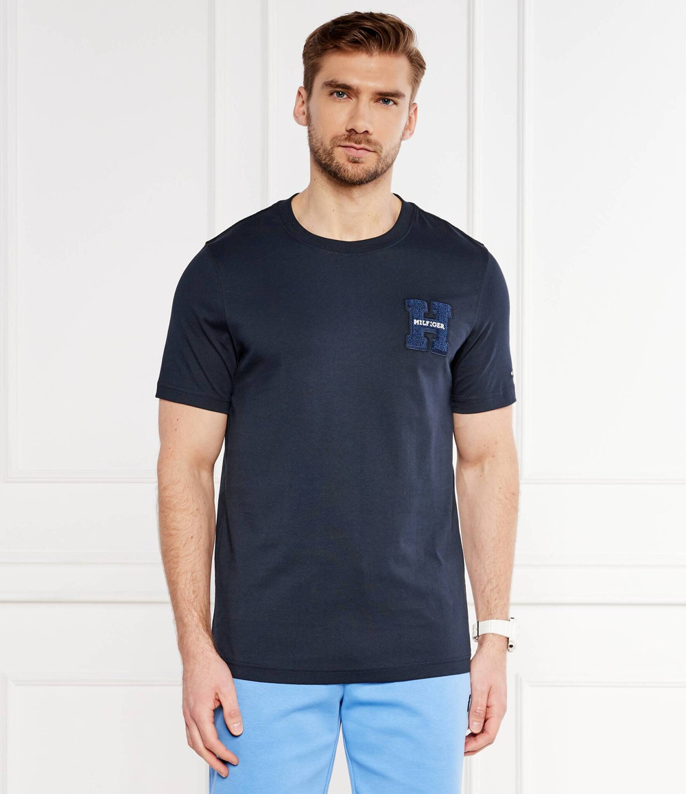 Футболка BOUCLE H EMBRO Tommy Hilfiger - темно-синий(MW0MW34436)