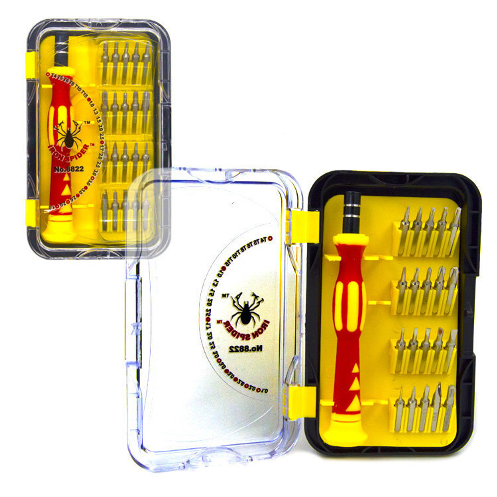 Набор отверток для точных работ IRON SPIDER No.8822 (19в1)