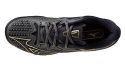Мужские кроссовки теннисные Mizuno Wave Exceed Tour 6 AC 10TH - black/iron gate gold