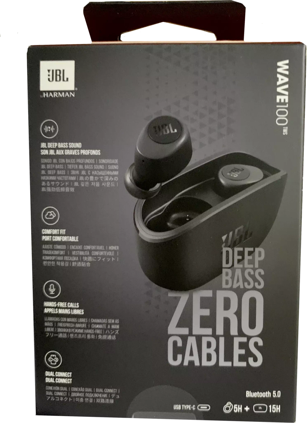 Беспроводные наушники JBL Wave 100TWS Black