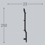 Плинтус дюрополимер Royce XPS RP 17 ( под покраску)