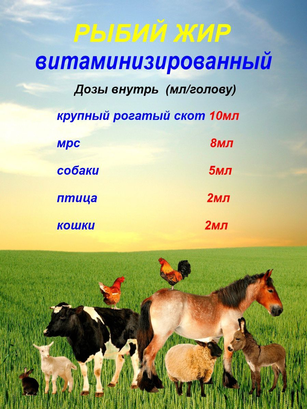 рыбий жир для животных  лососевый крс овец собак кошек