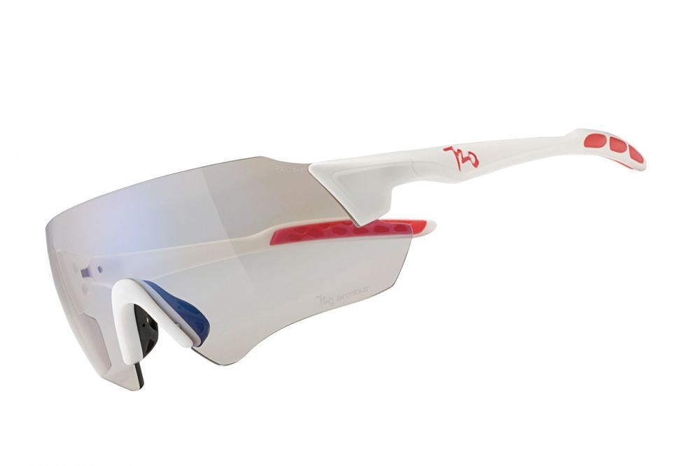 Спортивные очки с диоптриями 720armour Kamikaze + / Matte White Red Rubber / Photochromic Smoke Light Blue Lens