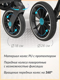 Детская коляска Farfello Liberty 3 в 1 Sand beige/Песочно-бежевый LBR-2