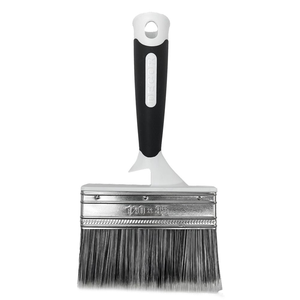 Кисть плоская  Универсальная   120*35*56  серебр.светлый ворс, 2К ручка  ПРЕМИУМ /860-135