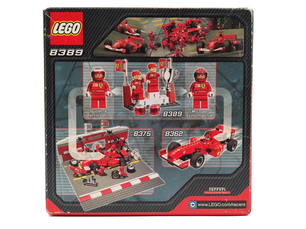 Конструктор LEGO  Racers 8389 М. Шумахер и Р. Баррикелло