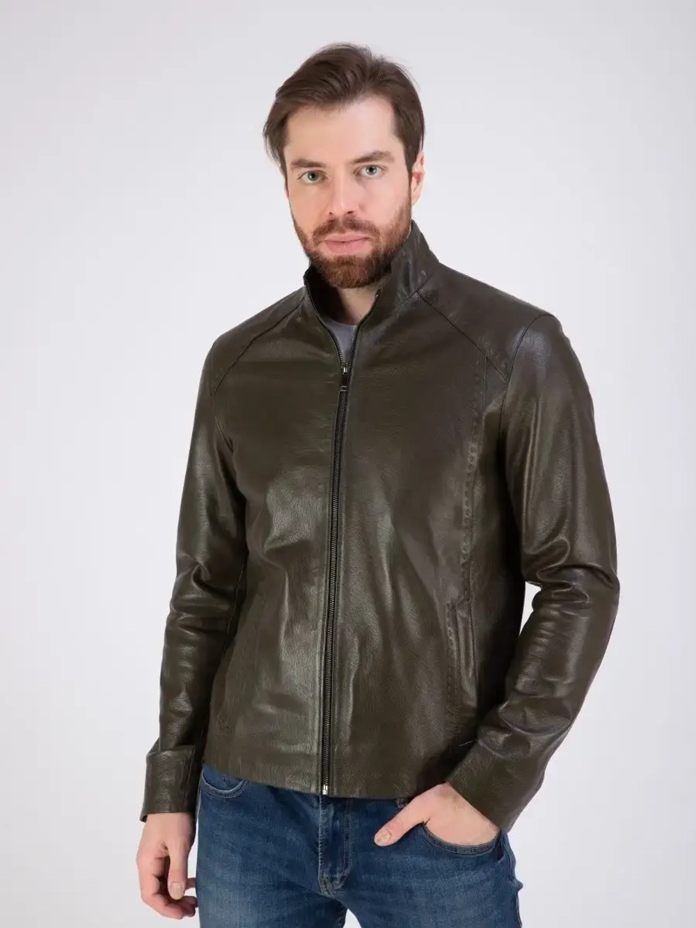 Кожаная куртка демисезонная