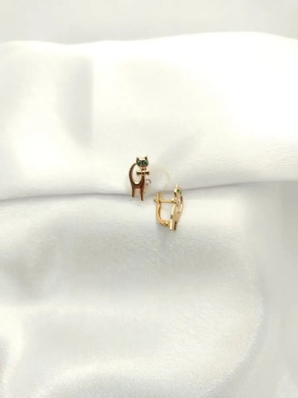 Золотые детские серьги 585