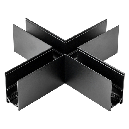 509187 Соединитель для накладного трека UNO Х-образный ЧЕРНЫЙ