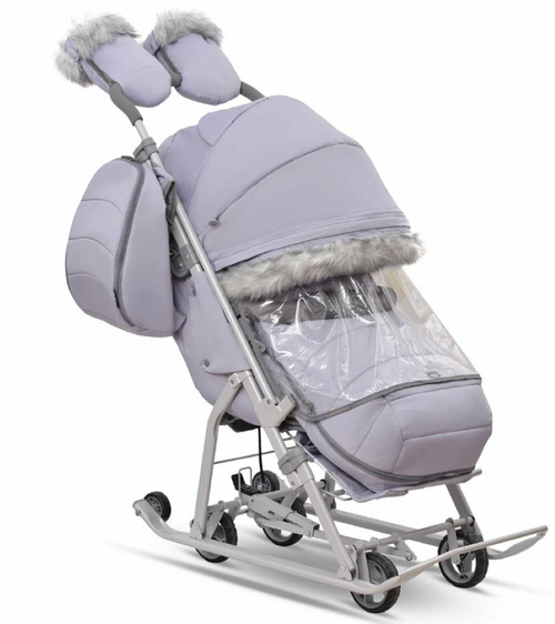 Санки-коляска Ника Детям НД7-5SK/СР цвет серый