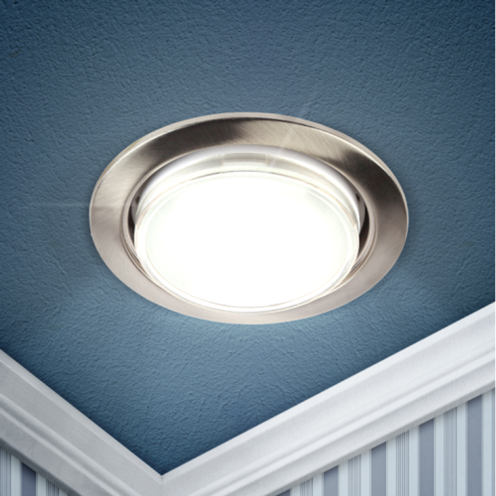 Светильник светодиодный точечный KL35 SN-10 13Вт GX53 220В сатин никель (уп.10шт) ЭРА Б0033035 Светильник светодиодный точечный KL35 SN-10 13Вт GX53 220В сатин никель (уп.10шт) ЭРА Б0033035