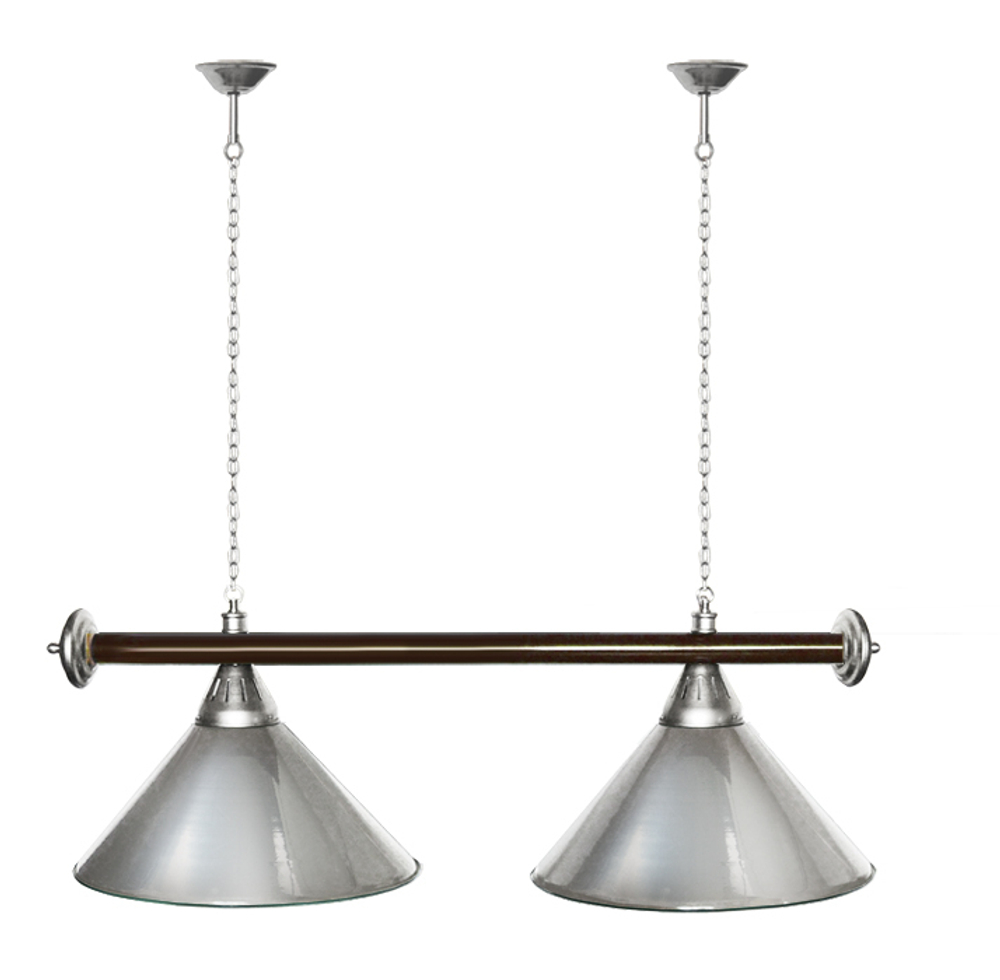 Лампа STARTBILLIARDS 2 пл. (плафоны зеленые,штанга зеленая,фурнитура золото)