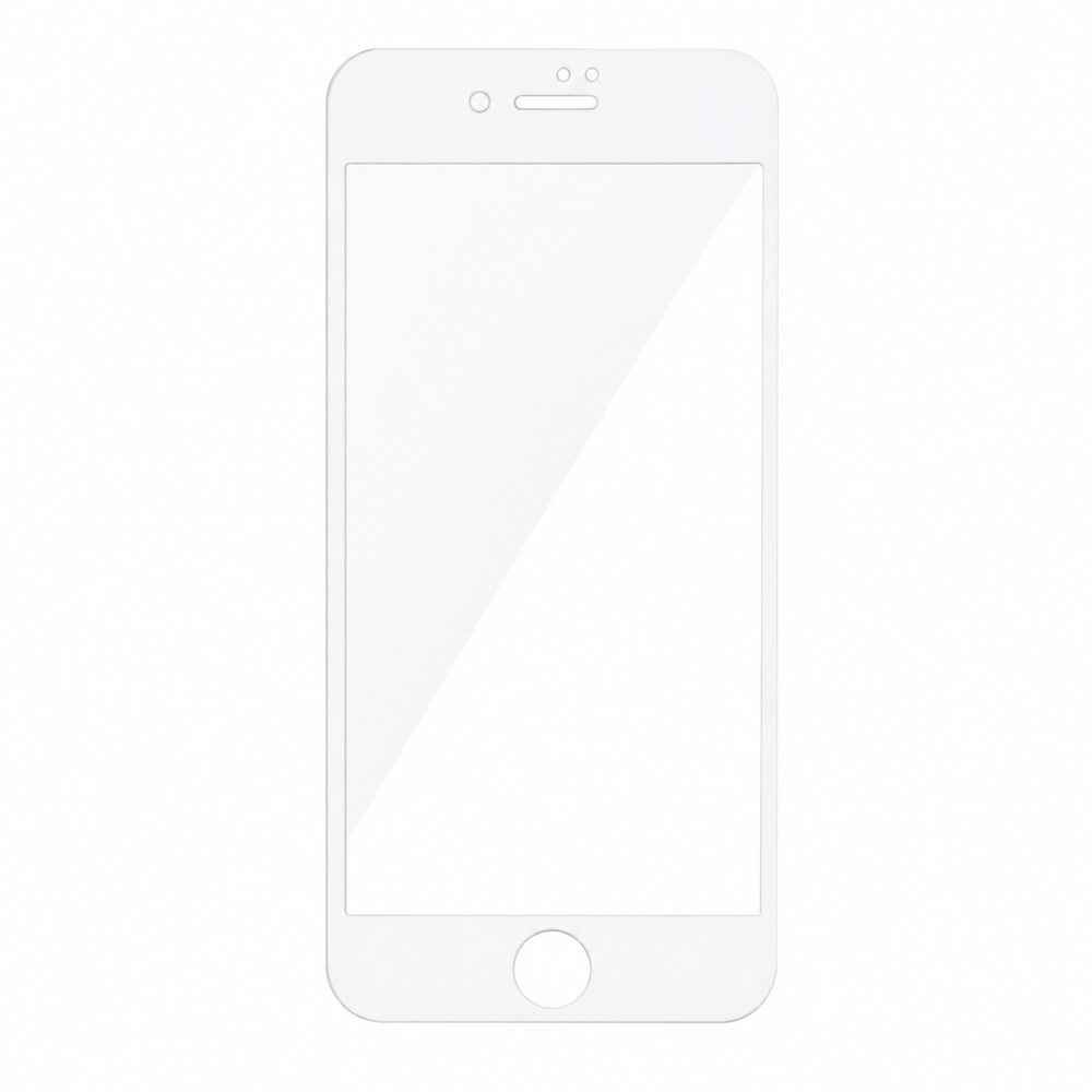 Защитное стекло OG для Apple iPhone 5 (Белая рамка)