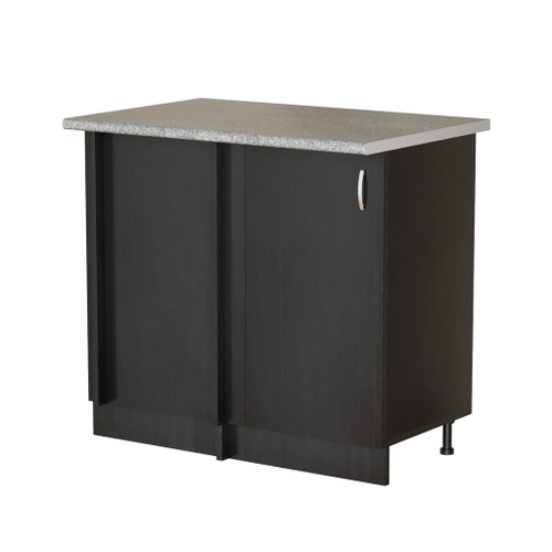 Стол разделочный угловой венге универсальный, столешница гранит пёстрый