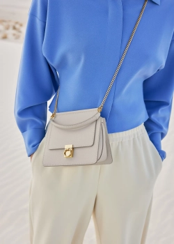 POLENE СУМКА NUMERO SEPT MINI, ЦВЕТ МЕЛА