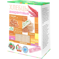 Хлебцы Амарантовые кукурузно-рисовые с гречей 195г