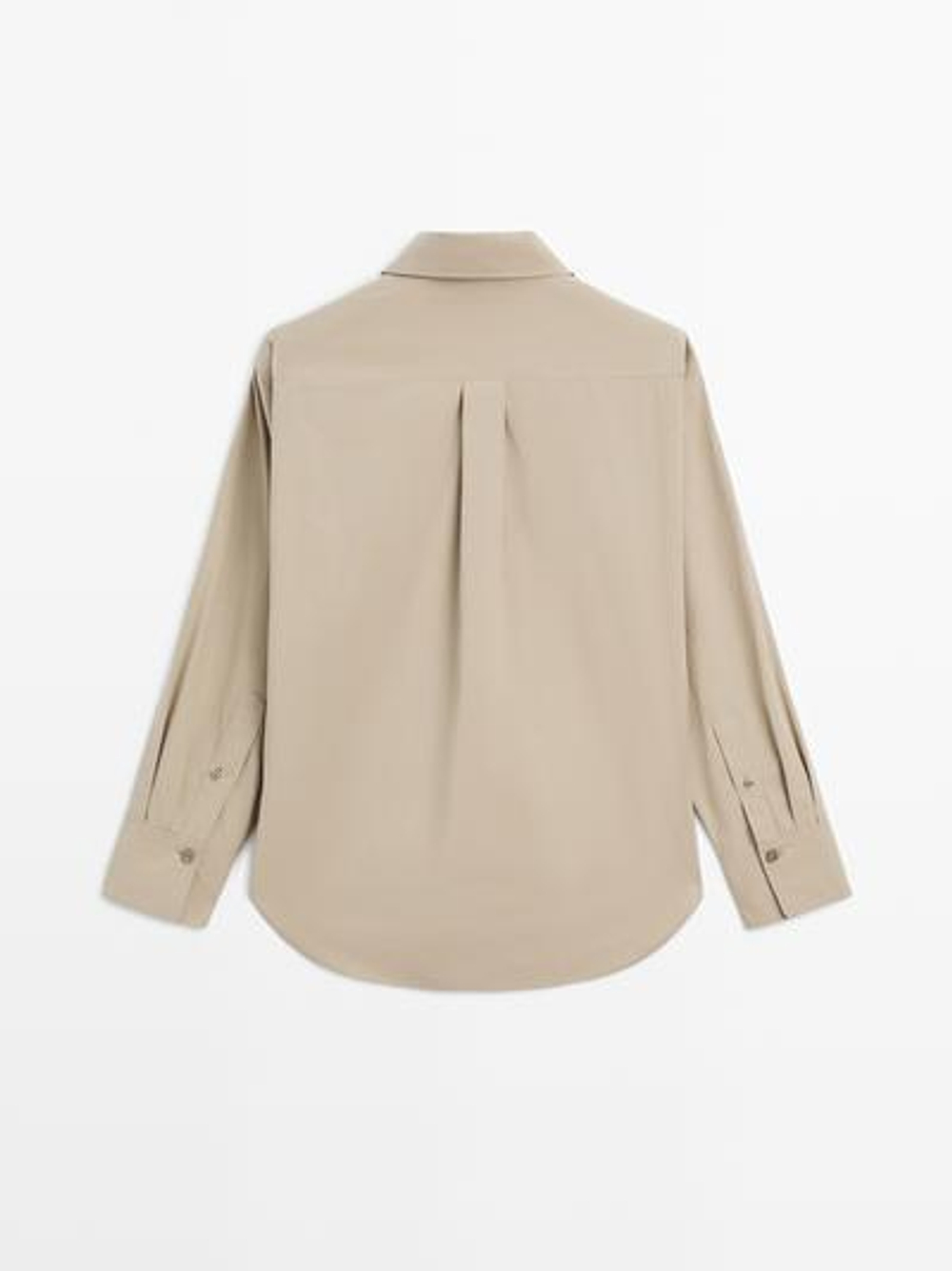 Massimo Dutti Рубашка из 100% хлопкового поплина, мятный