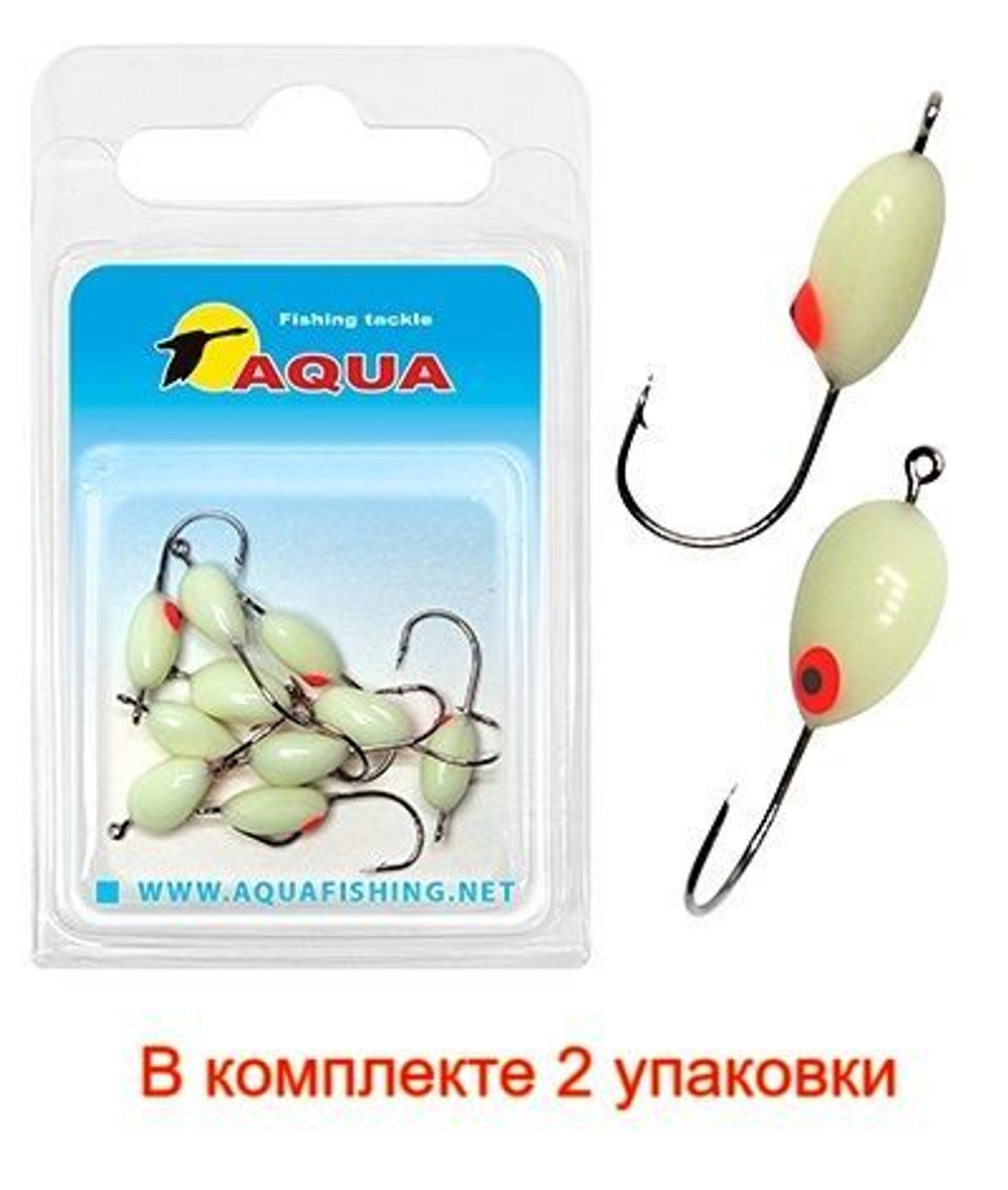 Мормышка фосфорная №06, крючок №12 (2 упакпо 10 шт) 0,08g