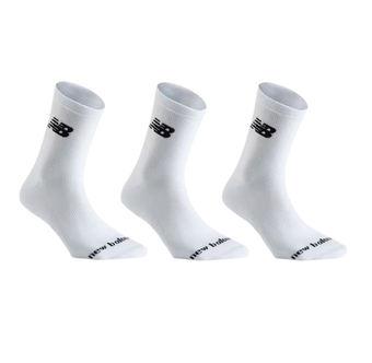 Теннисные носки New Balance Youth Daily Essentials Cushion Crew 3P - white