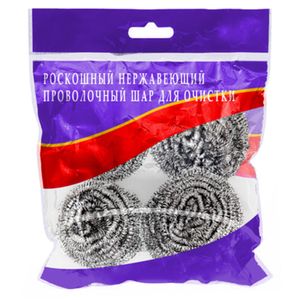 Губки для посуды Китай проволочная 4 шт/уп 320 уп/мат