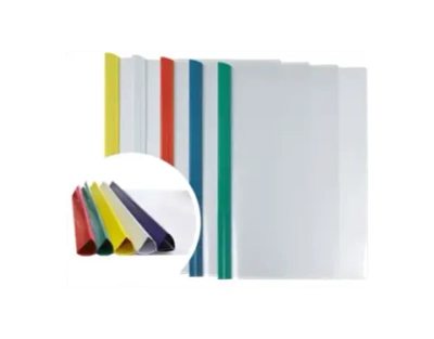 Папка-скрепкошина А4, на 60 л., 0,18 мм, ассорти - для сшивания неперфорированных листов