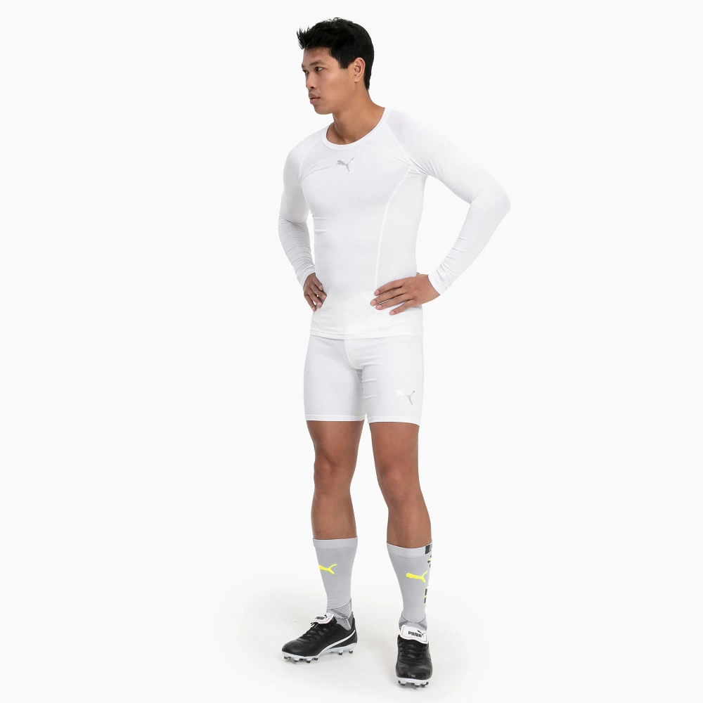 Теннисная футболка Puma Liga Baselayer Tee Long Sleeve - puma white