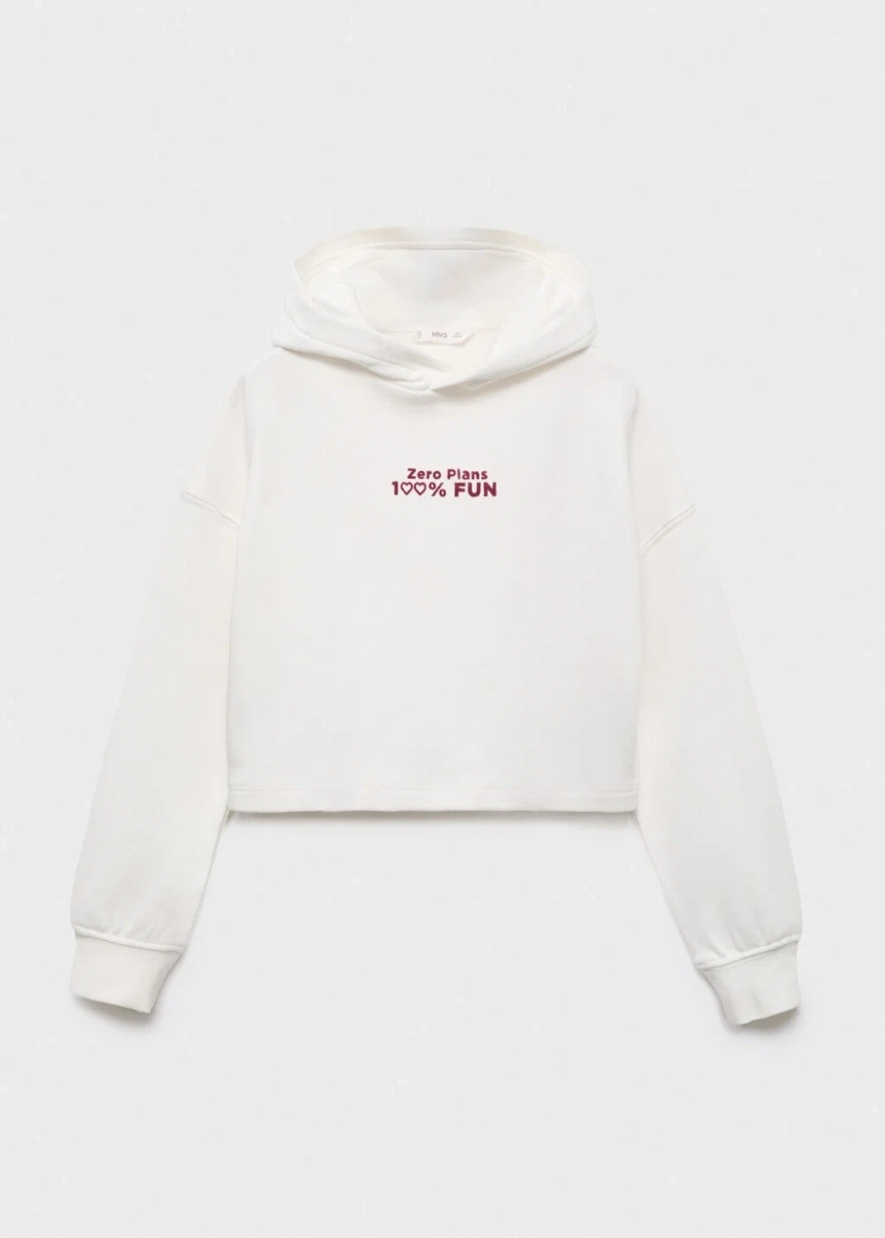 Свитшот с принтом и капюшоном