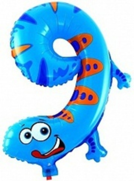 К Цифра 9 Ящерица (16''/41 см)